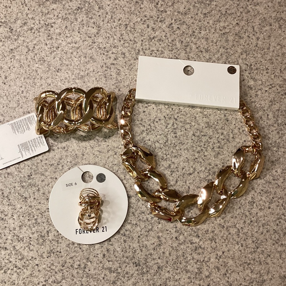 Forever 21 Gold Jewelry Bundle